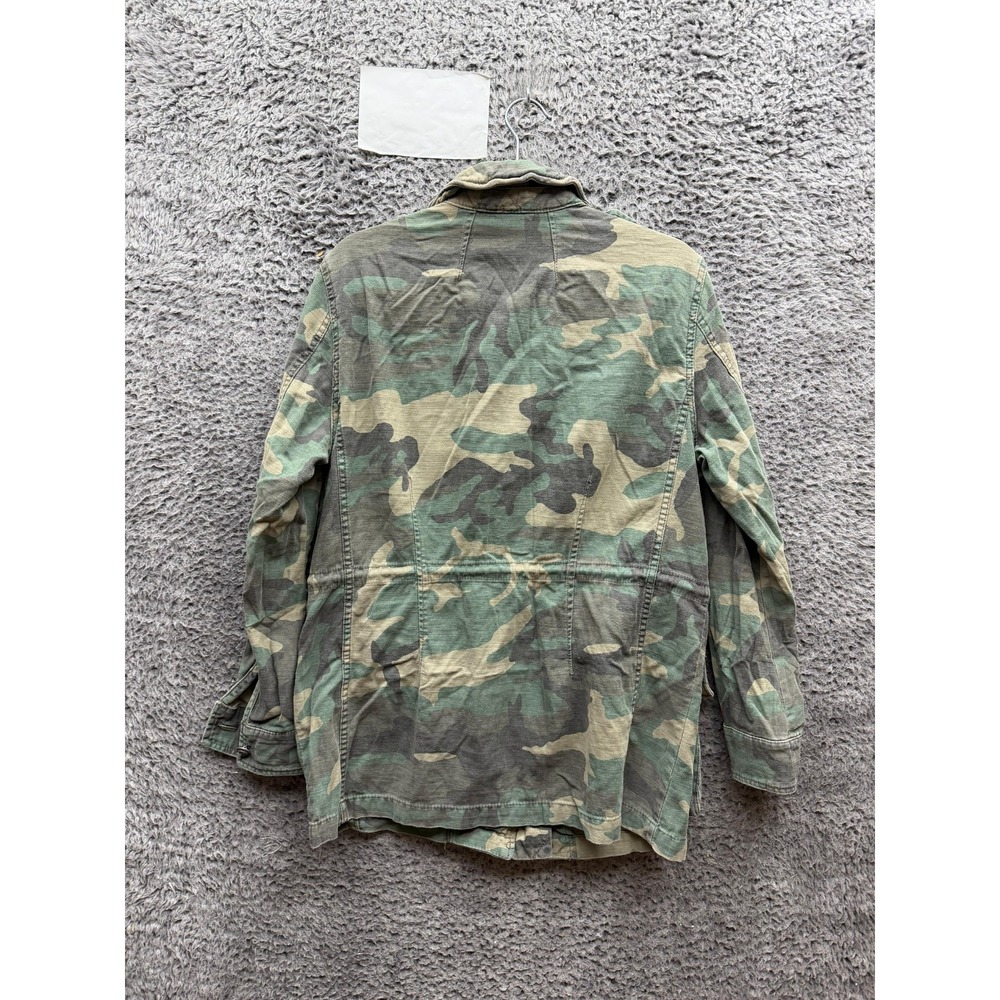 Free People Not Your Brothers Surplus Camouflage Military Jacket Green Size M - Picture 2 of 14